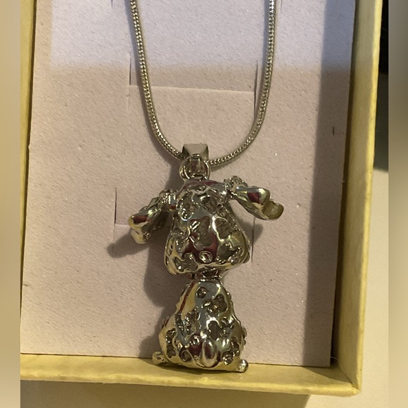 Silver and Purple Dog Pendant Necklace - Picture 8 of 12